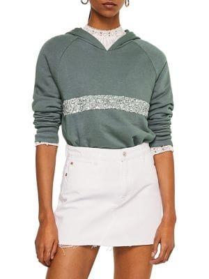 Mango Sequin Embroidered Sweatshirt