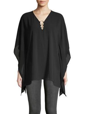 Michael Michael Kors Caftan-sleeve Ring Top