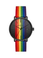 Michael Kors Blake Rainbow Stainless Steel & Nylon Bracelet Watch