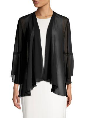 Alex Evenings Open-front Chiffon Coverup