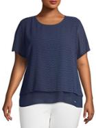 Michael Michael Kors Plus Dotted Layered T-shirt