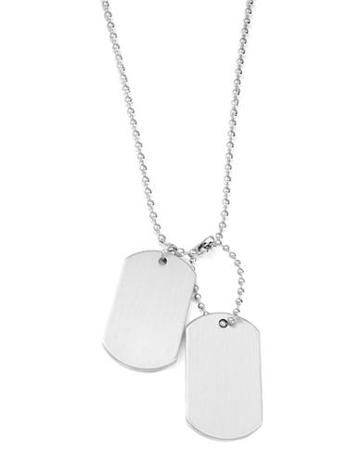 Variations Layered Dogtag Pendant Necklace
