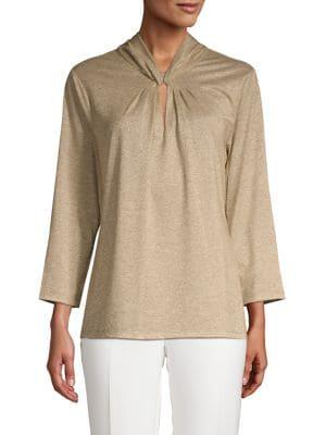 Karl Lagerfeld Paris Cut-out Sleek Top
