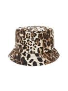 Helene Berman Leopard-print Bucket Hat