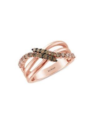 Le Vian 14k Strawberry Gold? Nude Diamonds&trade;, And Chocolate Diamonds? Ring