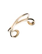 Anne Klein X Cuff Goldtone Brass Bracelet