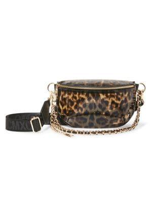 Steve Madden Broar Leopard-print Convertible Pvc Belt Bag