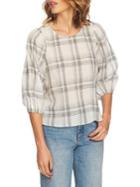 1.state Capital Plaid Cotton Top
