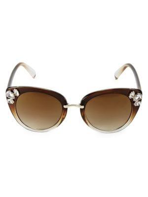 Circus By Sam Edelman 63.5mm Embellished Cat Eye Sunglasses