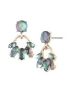 Lonna & Lilly Goldtone Radial Link Drop Earrings
