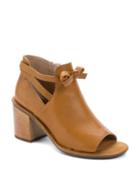 Latigo Virgo Leather Open Toe Booties