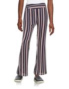 Design Lab Lord & Taylor Striped Flat Front Pants
