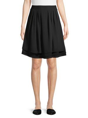 Karl Lagerfeld Paris Pleated Tiered Skirt
