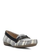 Naturalizer Gisella Striped Leather Loafers