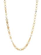 Design Lab Gold-plated Faux-stones Longline Necklace