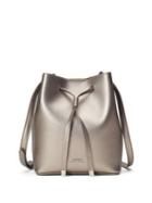 Lauren Ralph Lauren Logo Leather Drawstring Crossbody Bag