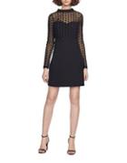 French Connection Leah Mesh Jersey Dress