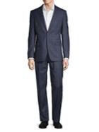 Calvin Klein Extra Slim Fit Windowpane Wool Suit