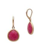 Lonna & Lilly Semi-precious Stone Cherry Drop Earrings