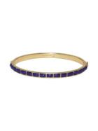 Sole Society Goldtone And Lapis Lazuli Bangle Bracelet