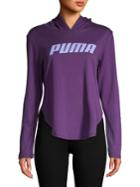 Puma Logo Cotton Blend Hoodie