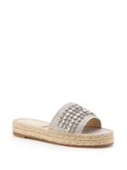 Botkier New York Julie Linen Jeweled Espadrille Sandals