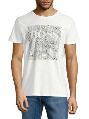 Hugo Boss Tarit Printed Cotton Tee