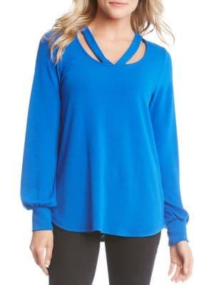Karen Kane Long Sleeve Cutout Sweater