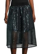 Necessary Objects Sequined A-line Skirt