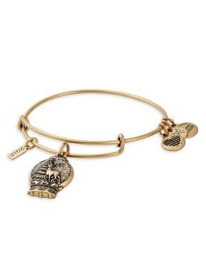 Alex And Ani Goldplated Snow Globe Bangle