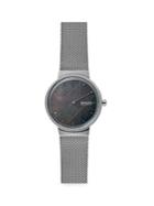 Skagen Annelie Two-hand Gray Steel-mesh Watch