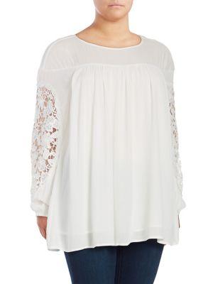 Context Plus Crinkle Lace Top