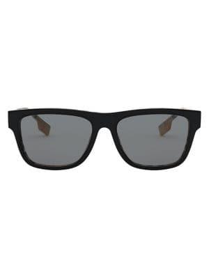 Burberry B. Logo 56mm Square Sunglasses