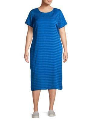 Vince Camuto Plus Sheer Shift Dress