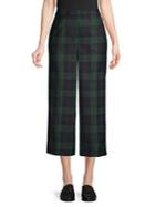 Brooks Brothers Red Fleece Plaid-print Wool-blend Pants