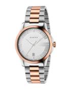 Gucci G-timeless Two-tone Stainless Steel Bracelet Watch