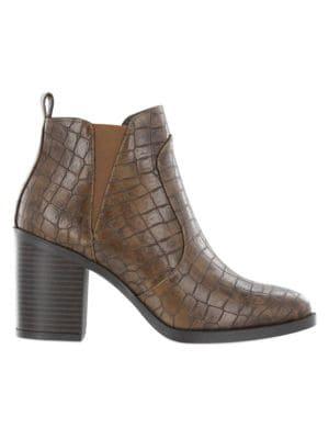 Mia Hart Faux Gater Heeled Booties