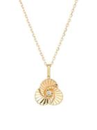 Adina Reyter 14k Yellow Gold And Diamond Flower Rays Pendant Necklace