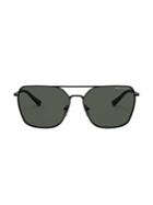 Armani Exchange Forever Young 60mm Square Metal Sunglasses