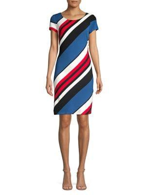 Adrianna Papell Contrast Sheath Dress