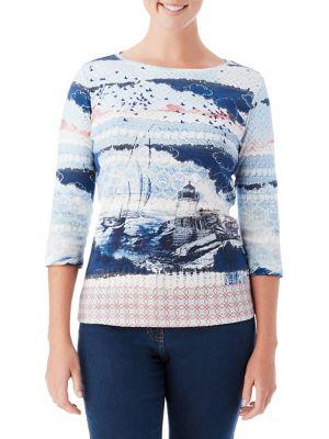 Olsen Lighthouse Print Top
