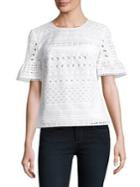 Trina Turk California Dreaming Darling Eyelet Lace Top