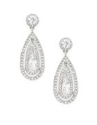 Nadri Cubic Zirconia And Teardrop Earrings