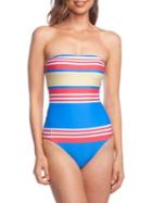 Polo Ralph Lauren Striped Bandeau One-piece Swimsuit