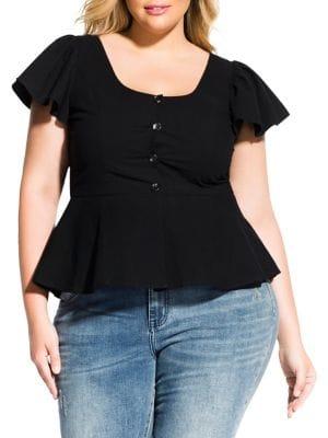 City Chic Plus Carlotta Top