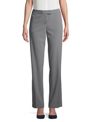 Jones New York Sydney Straight-leg Pinstripe Pants