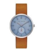 Ted Baker London Josh Textured Leather-strap Watch