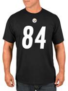 Majestic Antonio Brown Pittsburgh Steelers Cotton Jersey Tee