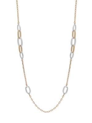 Anne Klein Two-toned Link Necklace