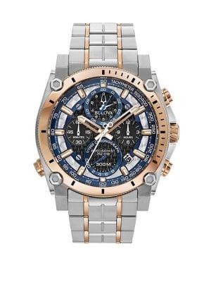 Bulova Precisionist Chronograph Stainless Steel Bracelet Watch